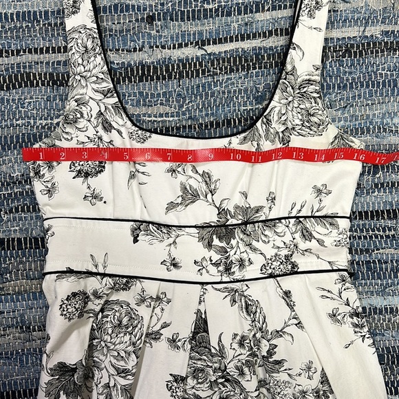 Teeze Me black & white toile A-Line dress with bow detail Size 7 - Picture 8 of 10